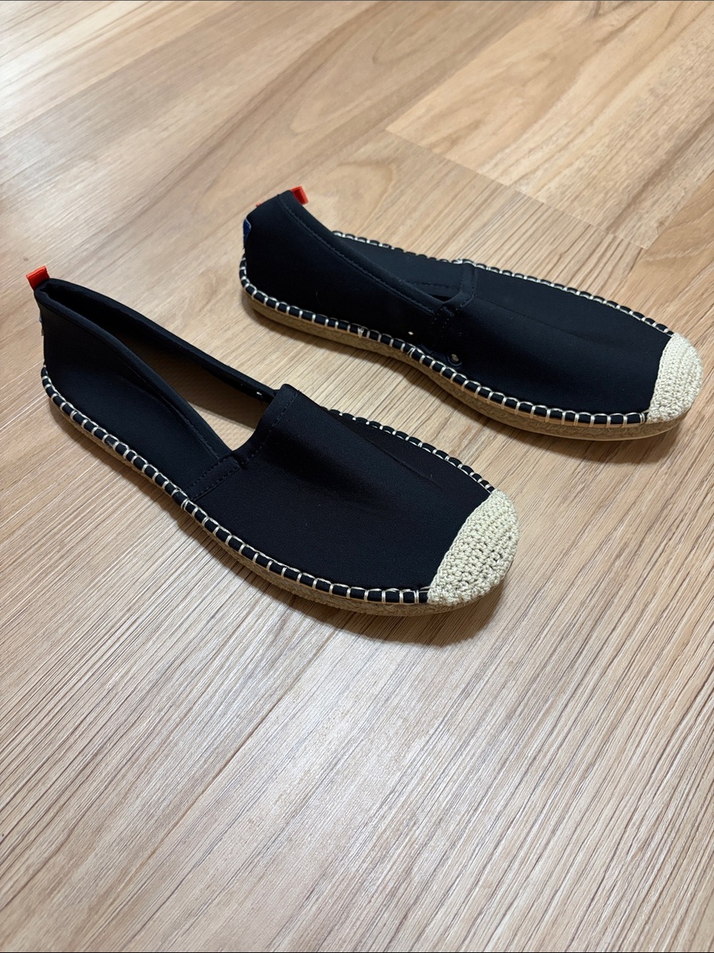 Sea Star Beachwear Women’s Size 10 Black Espadrille Water Shoes Slip On Flats - Picture 3 of 6